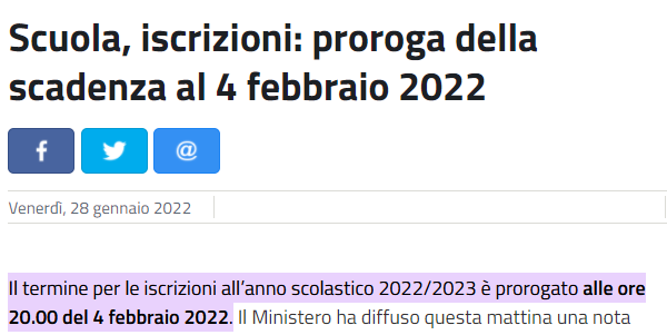 Istituto di Istruzione Superiore Lazzaro Spallanzani | PROROGA SCADENZA ISCRIZIONI: 4 FEBBRAIO 2022