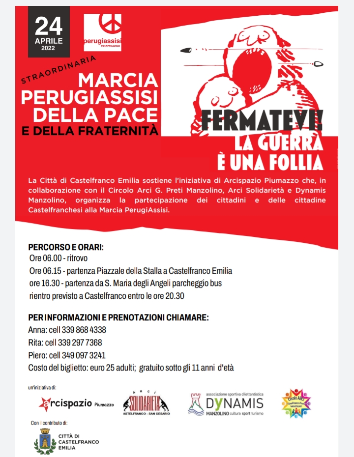 Istituto di Istruzione Superiore Lazzaro Spallanzani | Marcia della Pace ad Assisi - FERMATEVI!