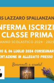 Istituto di Istruzione Superiore Lazzaro Spallanzani | ISCRIZIONI CLASSI PRIME - PROCEDURA