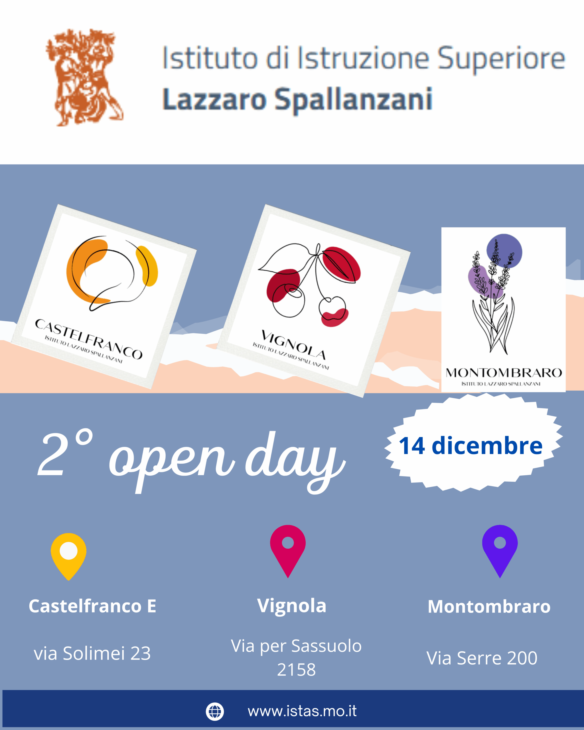 Istituto di Istruzione Superiore Lazzaro Spallanzani | OPEN DAY 14 DICEMBRE 2025