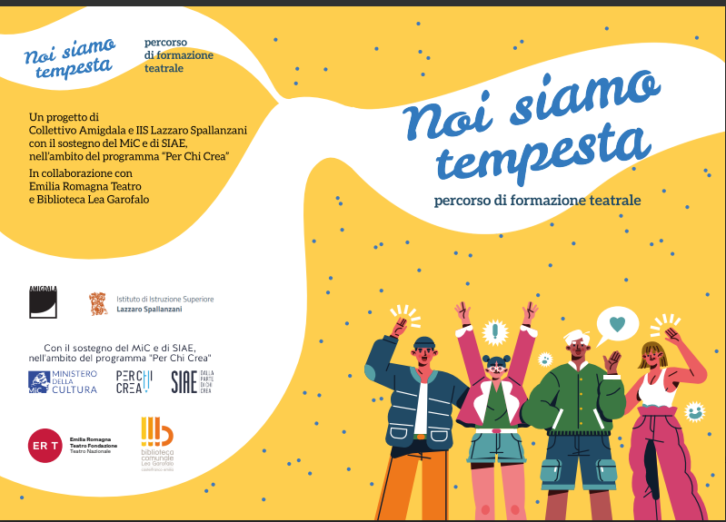 Istituto di Istruzione Superiore Lazzaro Spallanzani | Progetto SIAE Noi siamo tempesta. Con il sostegno del MiC e di SIAE, nell’ambito del programma “Per Chi Crea”