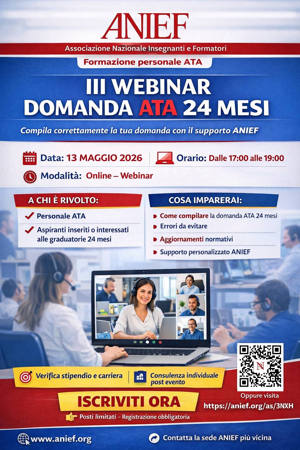 Istituto di Istruzione Superiore Lazzaro Spallanzani | COMUNICATO SINDACALE A TUTTO IL PERSONALE ATA: APERTURA ATA 24 MESI, PRENOTA LA CONSULENZA CON ANIEF - allegato2